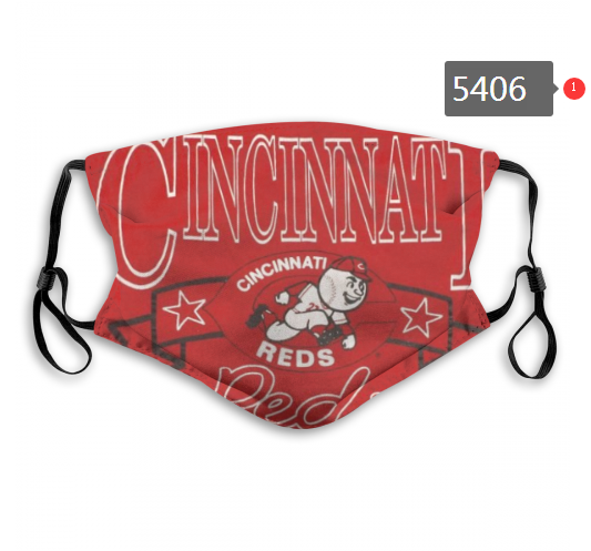 2020 MLB Cincinnati Reds #3 Dust mask with filter->soccer dust mask->Sports Accessory